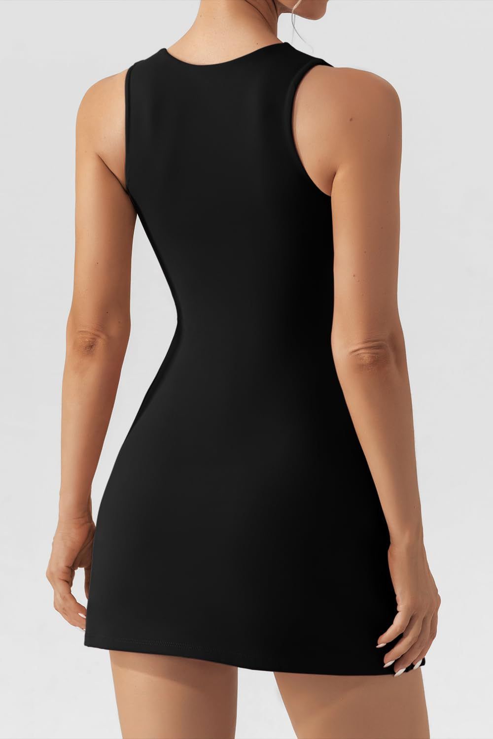 Square Neck Sleeveless Mini Dress