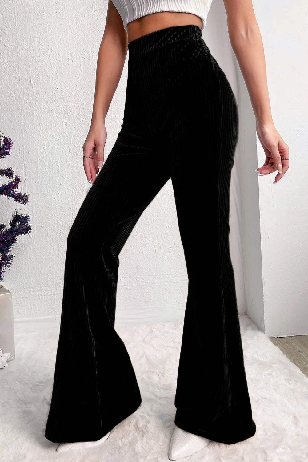 High Waist Bootcut Pants